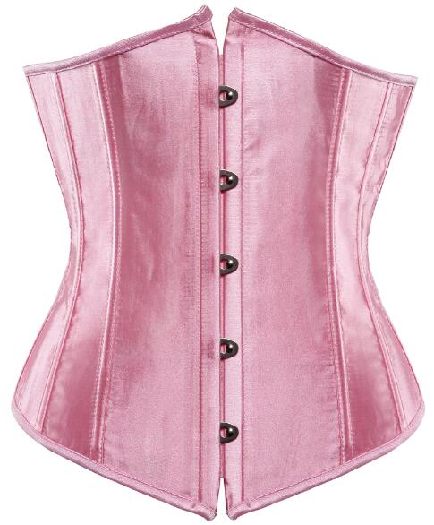 Women's Lace up Boned Brocade Waist Training Underbust Corsets