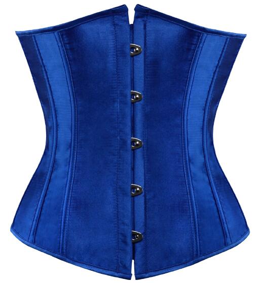 Women's Lace up Boned Brocade Waist Training Underbust Corsets