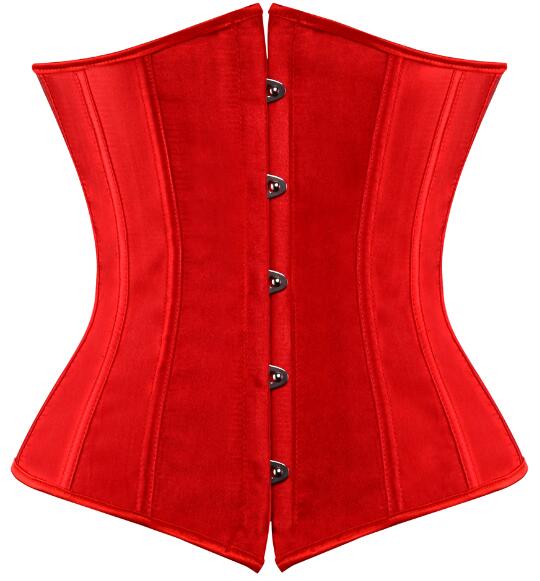 Women's Lace up Boned Brocade Waist Training Underbust Corsets