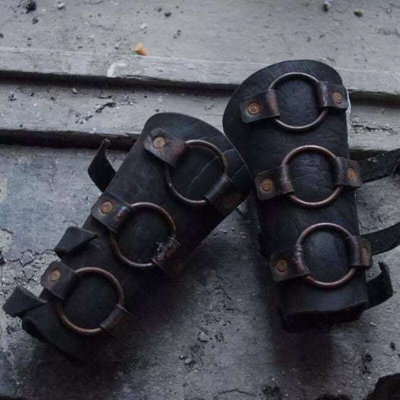 Middle Ages Viking Knight Gauntlet Wristband Medieval Vambrace Arm Cuff