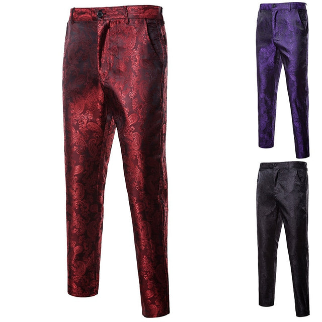 Punk Gothic Men Party Performance Steampunk Cosplay Victorian Pants