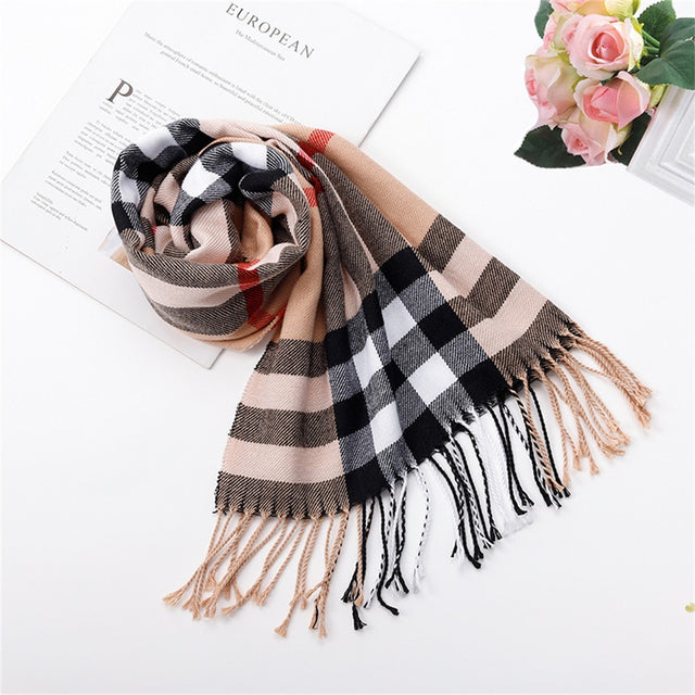 Men's & Women's Autumn & Winter Cashmere Scarf, Tzitzit thermal shawl, neck scarf