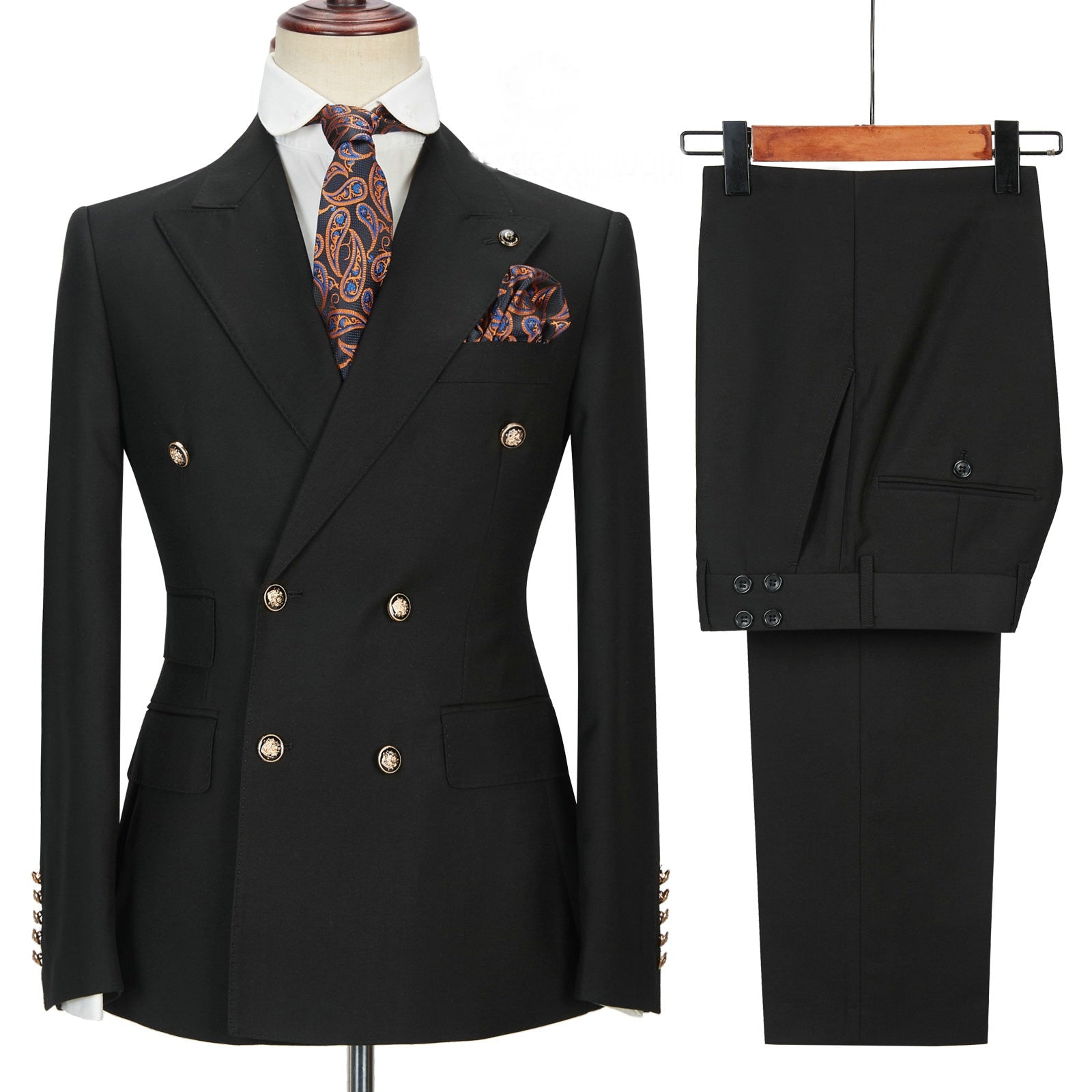 Fashion Design Men Suits Business Costume Homme Wedding Dress Groom Tuxedo Terno Slim Fit Prom Double Breasted Blazer