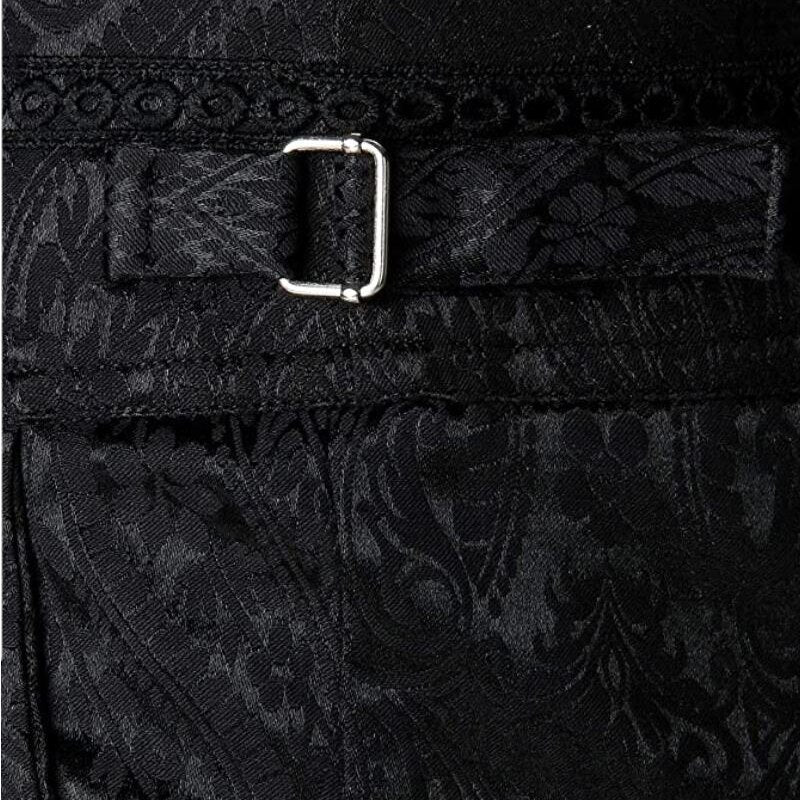Unisex Gothic  Trousers Steampunk Dark Jacquard Victorian Trousers