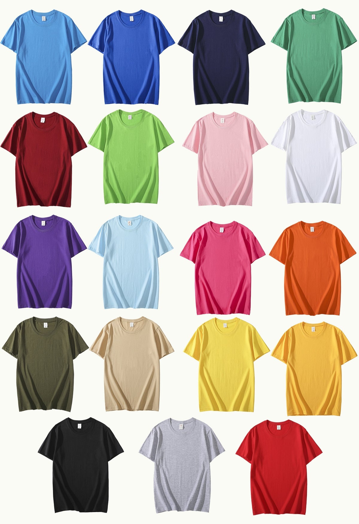 Cotton Men T-shirt Short-sleeve Man T shirt Short Sleeve Pure Color