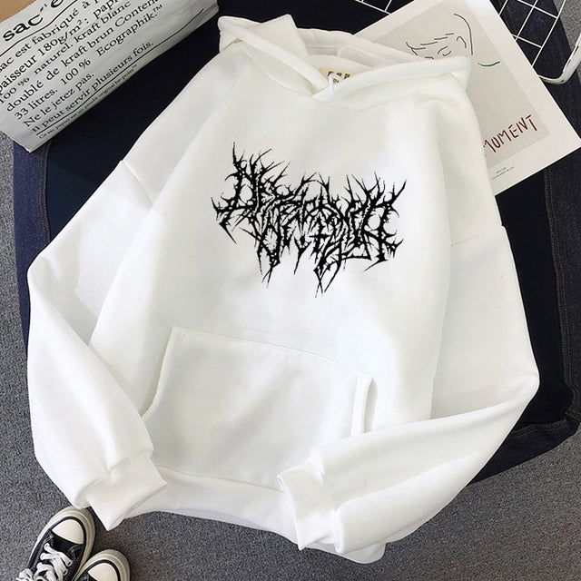 Oversized Hoodie Men Women Sweatshirt Harajuku Hip Hop Gothic Long Sleeve Hoodies Spring Autumn Street