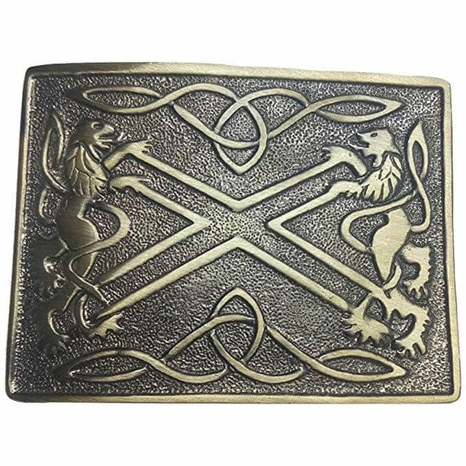 Kilt Belt Buckle Traditional Classic Lion Rampant Design
