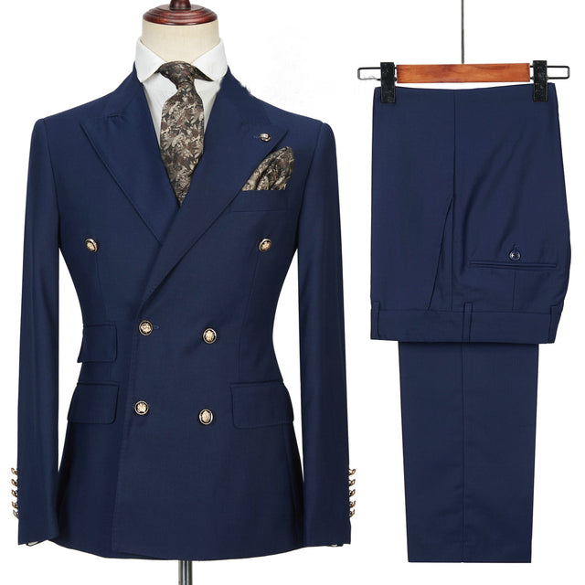 Fashion Design Men Suits Business Costume Homme Wedding Dress Groom Tuxedo Terno Slim Fit Prom Double Breasted Blazer