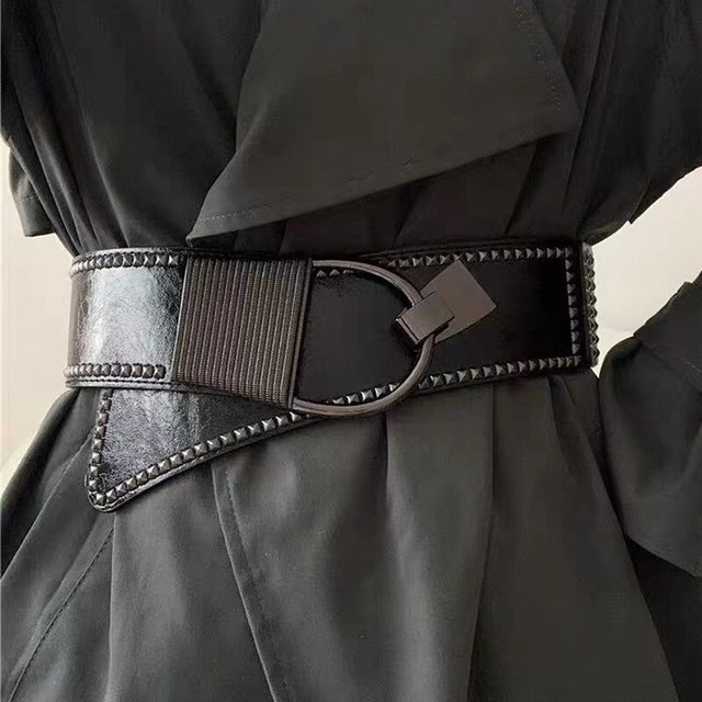 Gothic Style Liuding Dark Style Womens Plastic Waist Coat Dress Suit Belt