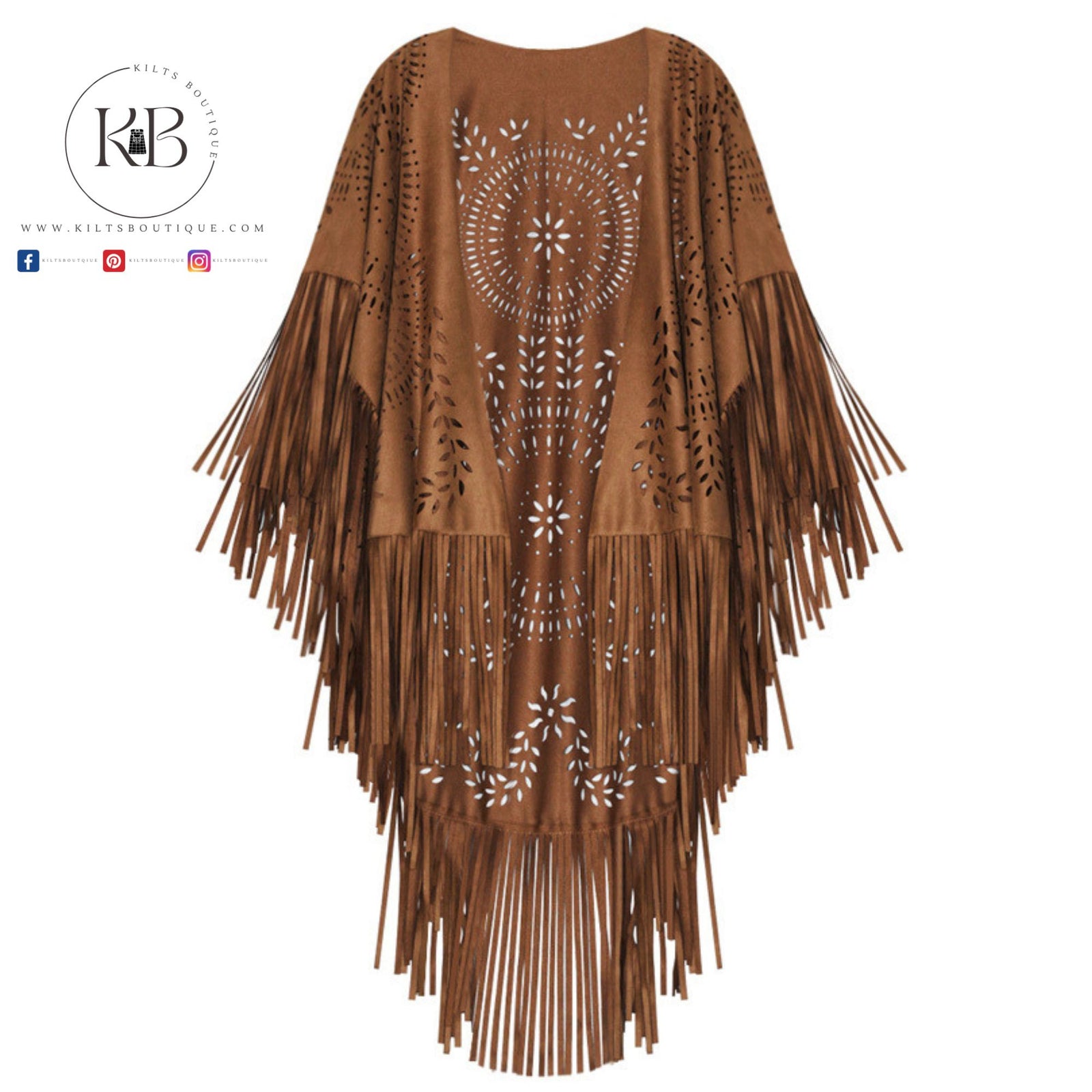 Camel Suede Floral Hollow Out Fringe Tassel Shawl Women Vintage Capes Ponchos Autumn Bohemian cardigan Cloak Boho Capes Yillow