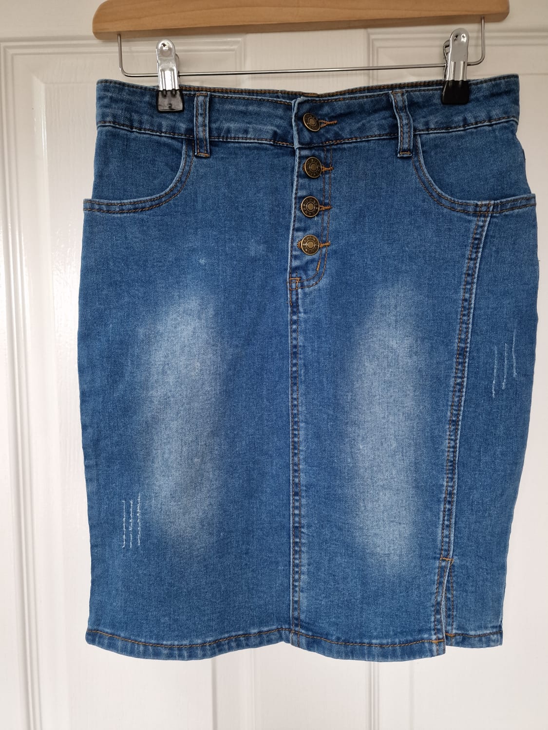 Skirt Denim Bodycon With Stretchy Midi Skirt Jeans High Waist Pencil Skirts Women