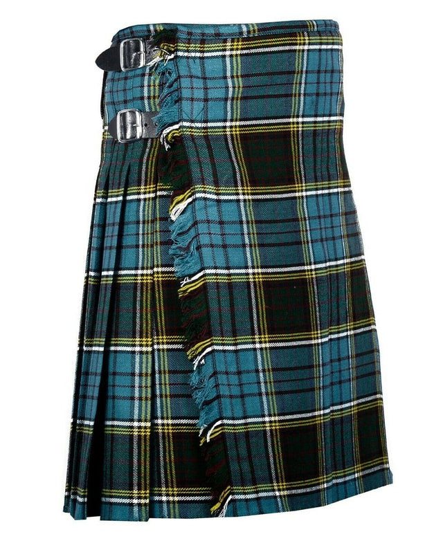Anderson Tartan 8 Yard Handmade Traditional Heavy Weight Kilt 24" Drop - #Kilts Boutique#