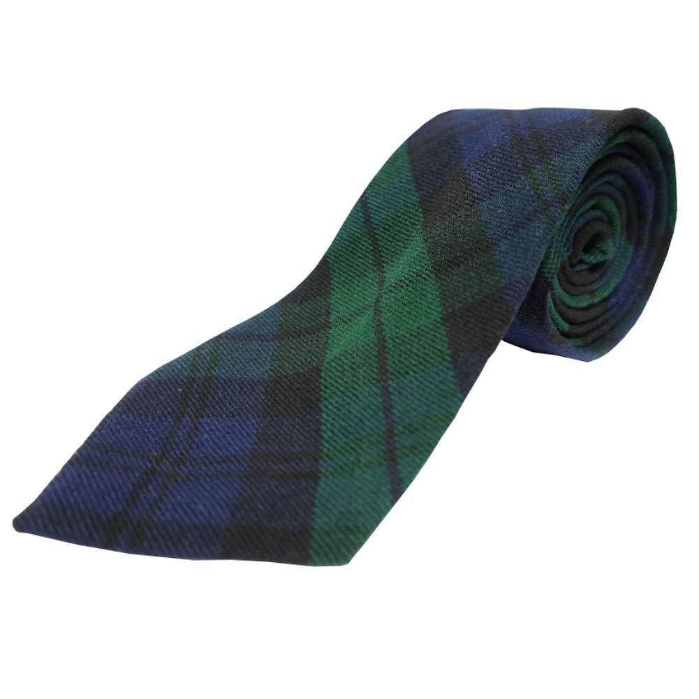 Black Watch Men's Traditional Scottish Acrylic Wool Tartan Tie - #Kilts Boutique#