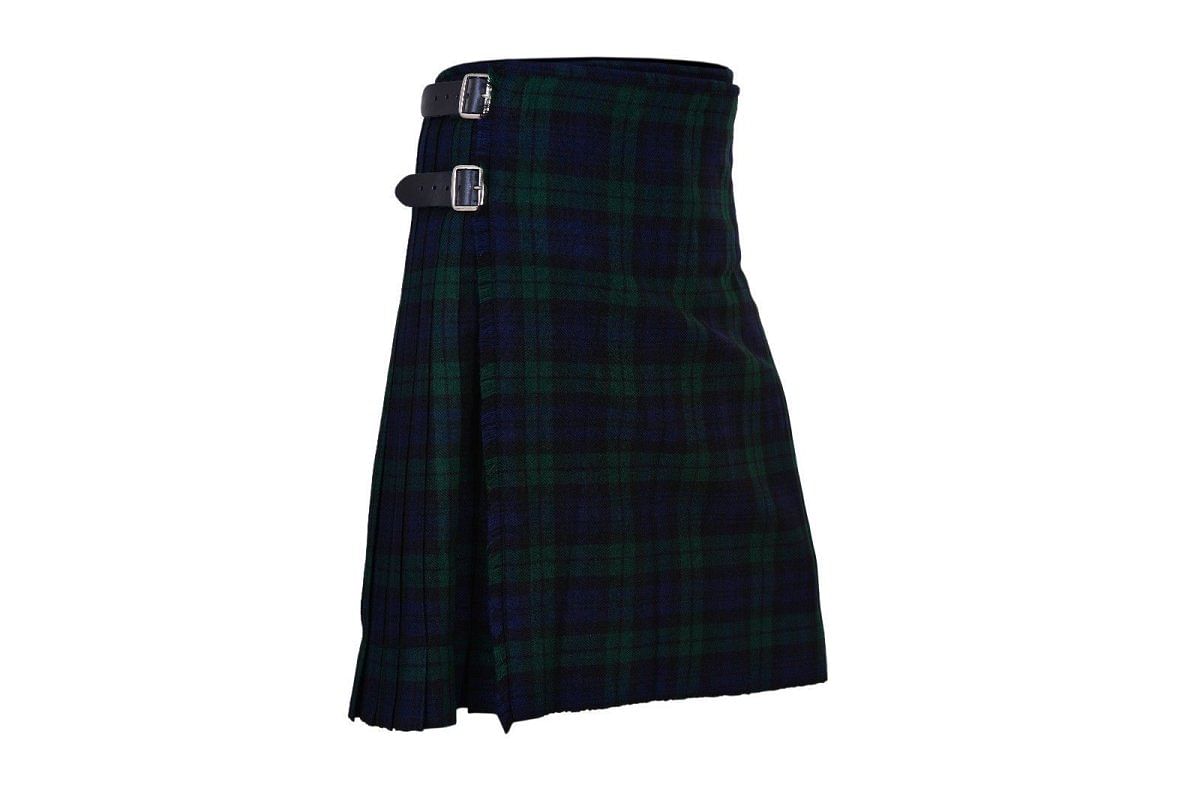 Black Watch Tartan 8 Yard Handmade 16oz Traditional HeavyWeight Kilt 24" Drop - #Kilts Boutique#