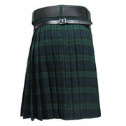 Black Watch Tartan Traditional Scottish Men's Kilt Outfit Pin, Buckle, Belt, Sporran Set - #Kilts Boutique#
