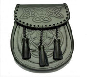 Black Watch Tartan Traditional Scottish Men's Kilt Outfit Pin, Buckle, Belt, Sporran Set - #Kilts Boutique#