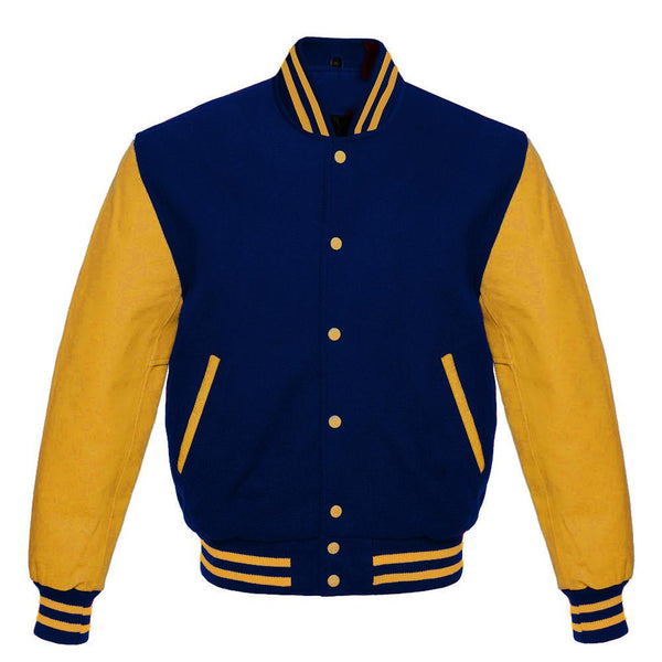 Sale Wool Men's Varsity Baseball Jacket Real / Synthetic Leather Sleeves Wool Letterman Boys Jacket