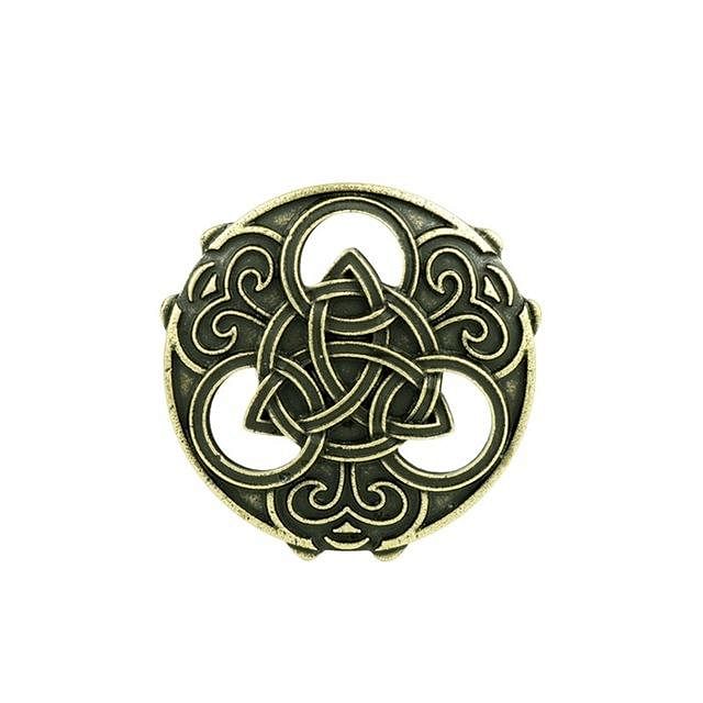 Bronze Round Celts Knot Brooch Viking Norse Jewelry Collar Badge Pin Antique Viking Brooch Pins - #Kilts Boutique#