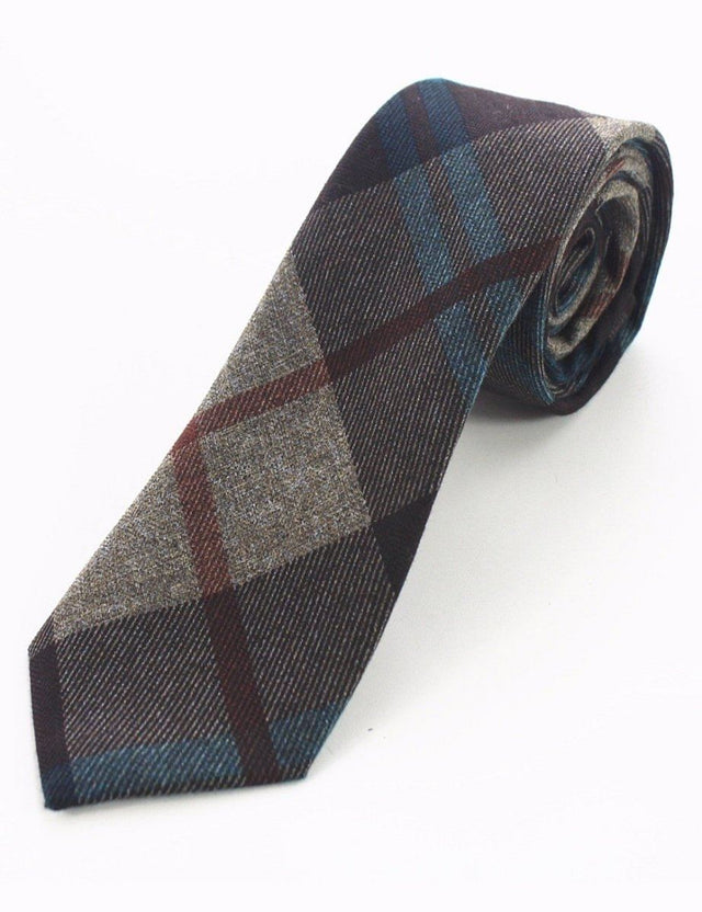 Cashmere Wool Tie Handmade Slim Neck Tie - #Kilts Boutique#