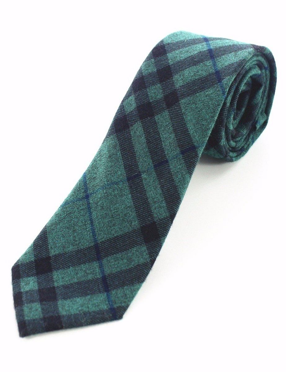 Cashmere Wool Tie Handmade Slim Neck Tie - #Kilts Boutique#