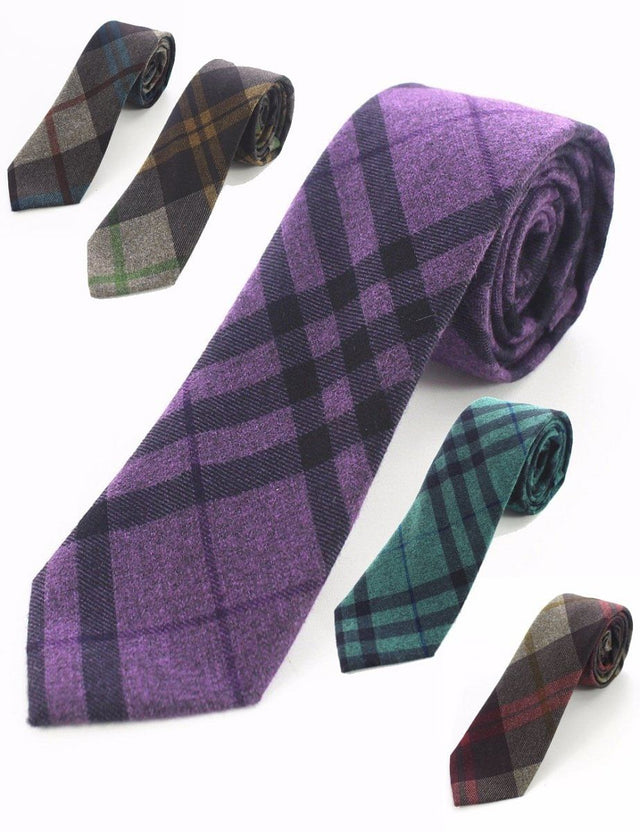 Cashmere Wool Tie Handmade Slim Neck Tie - #Kilts Boutique#