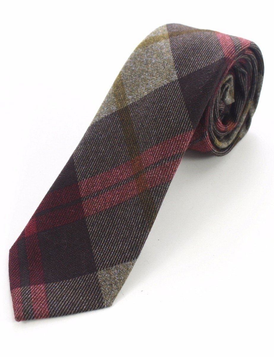 Cashmere Wool Tie Handmade Slim Neck Tie - #Kilts Boutique#