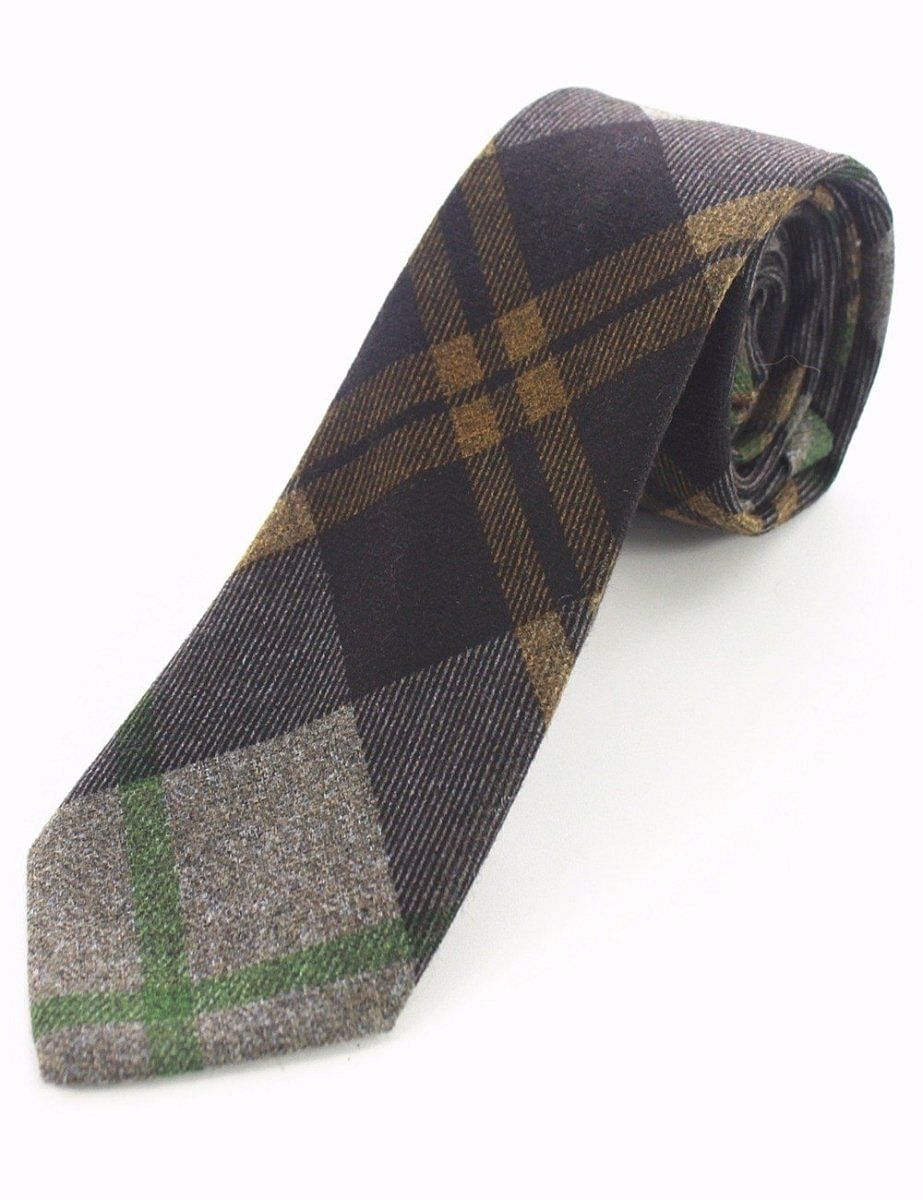 Cashmere Wool Tie Handmade Slim Neck Tie - #Kilts Boutique#