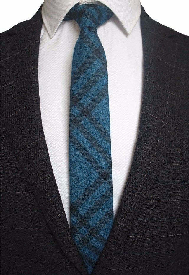 Cashmere Wool Tie Handmade Slim Neck Tie - #Kilts Boutique#
