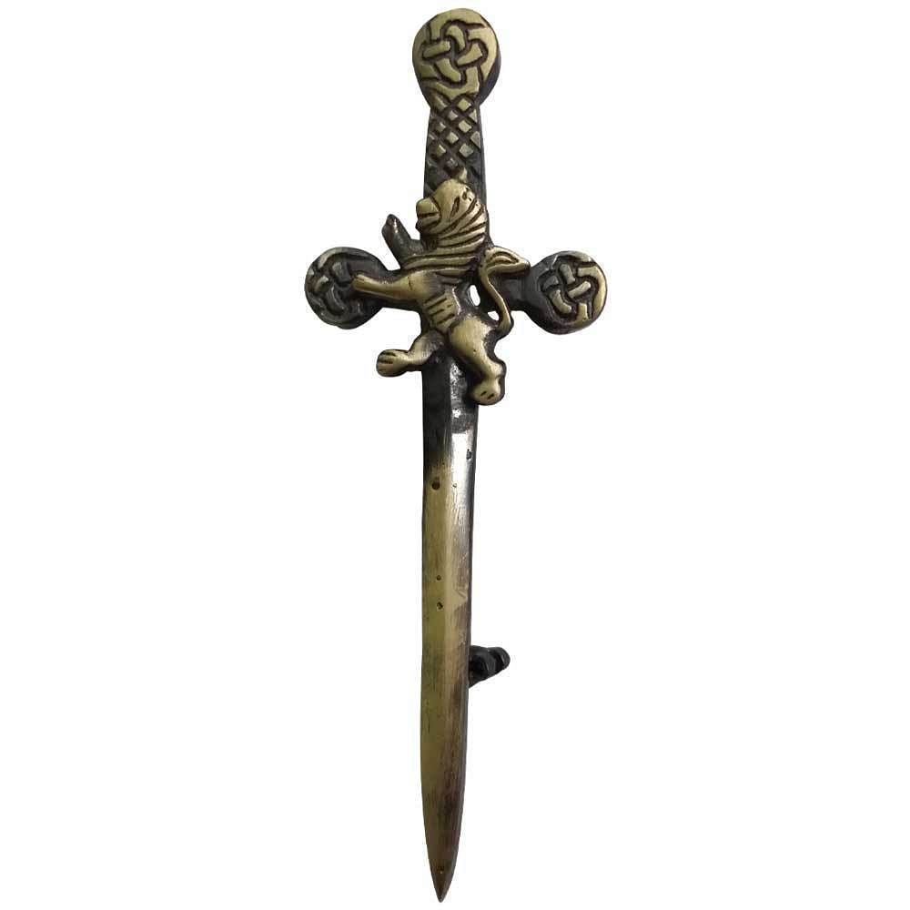 Celtic Lion Rampant Highland Scottish Kilt Pin Antique Finish Kilt Pin - #Kilts Boutique#