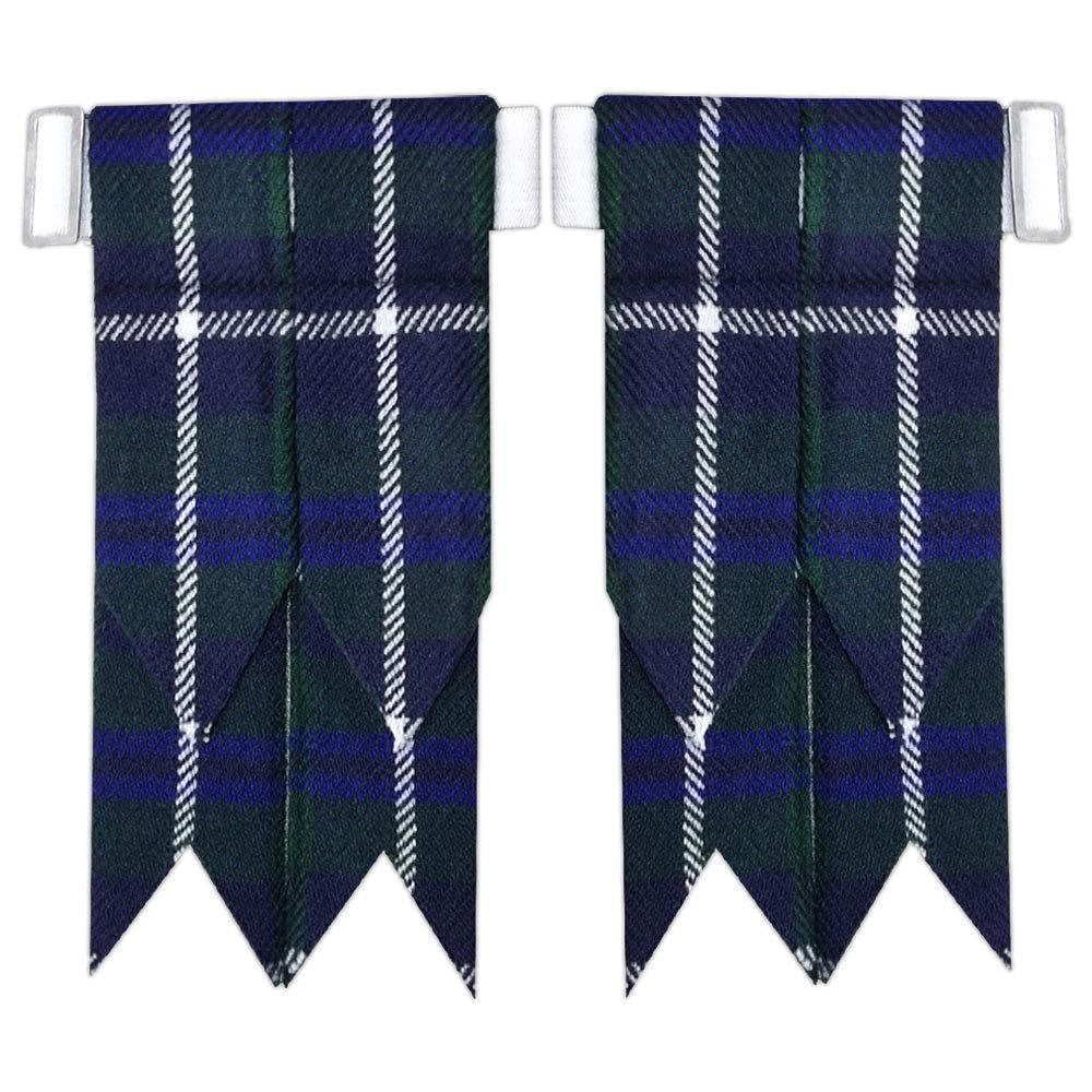 Douglas Scottish Kilt Hose Sock Flashes Garter Pointed Highland Wear - #Kilts Boutique#