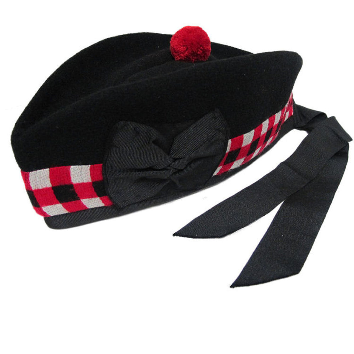 Scottish Glengarry Cap Traditional Military Piper Hat KILT