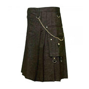Heavy Denim Kilt Durable Fabric Tactical Pocket Comfortable & Stylish - #Kilts Boutique#