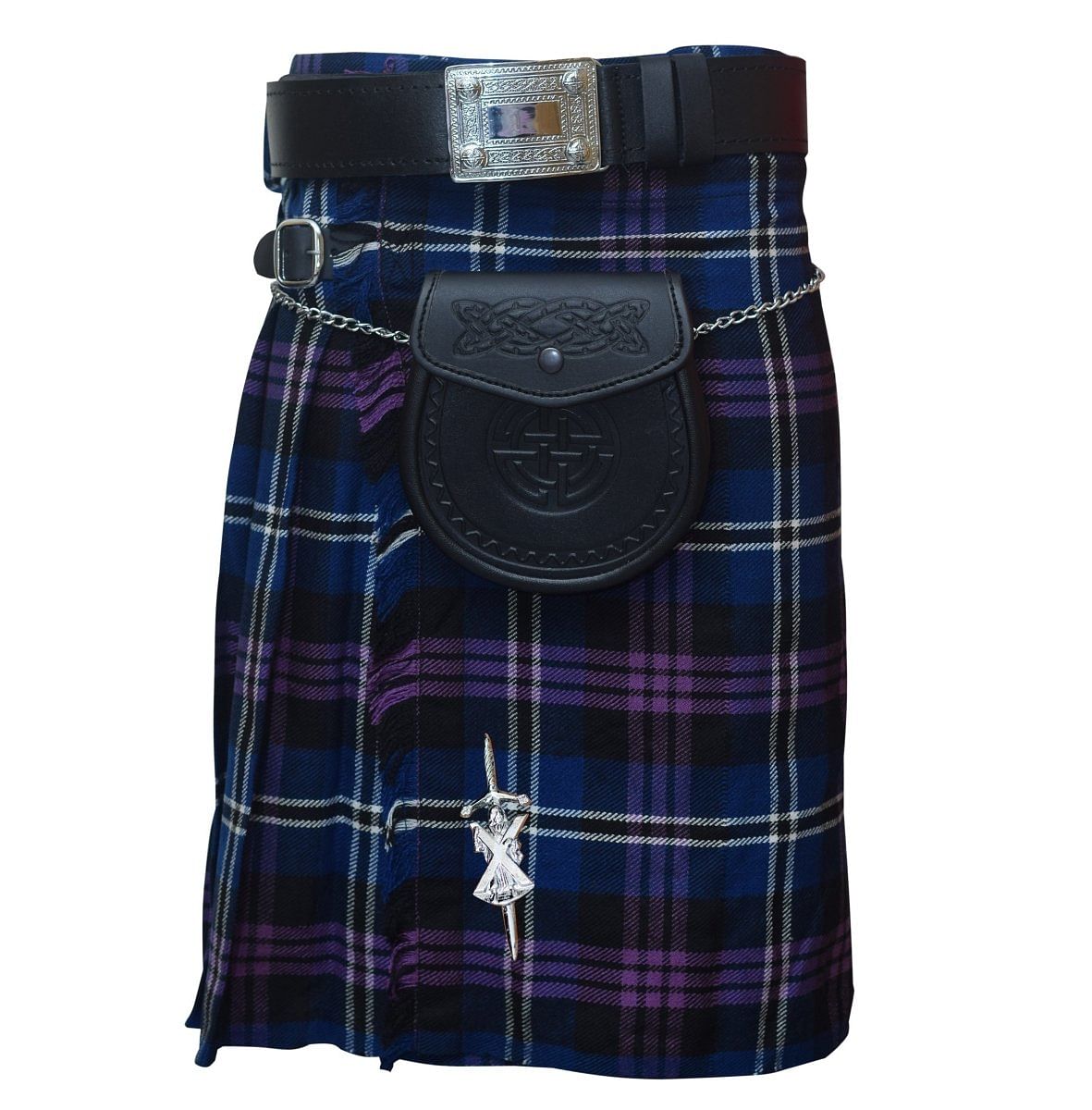Heritage of Scotland Tartan Scottish Men's Traditional Kilt Outfits Sporran Belt Buckle Pin - #Kilts Boutique#