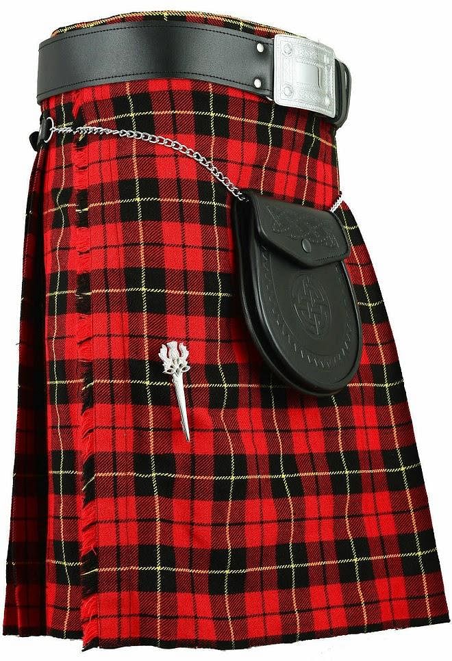  Men's Scottish Kilt Costume Irish Kilts for Men Red Mens Kilts  Scottish Plus Size Black Leather Kilt Skirt : Ropa, Zapatos y Joyería