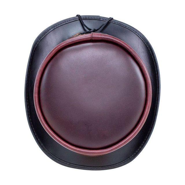 Top Hat Hampton Maroon Napa Vino El Dorado Steampunk Style Deadman Motorcycle Rider Biker