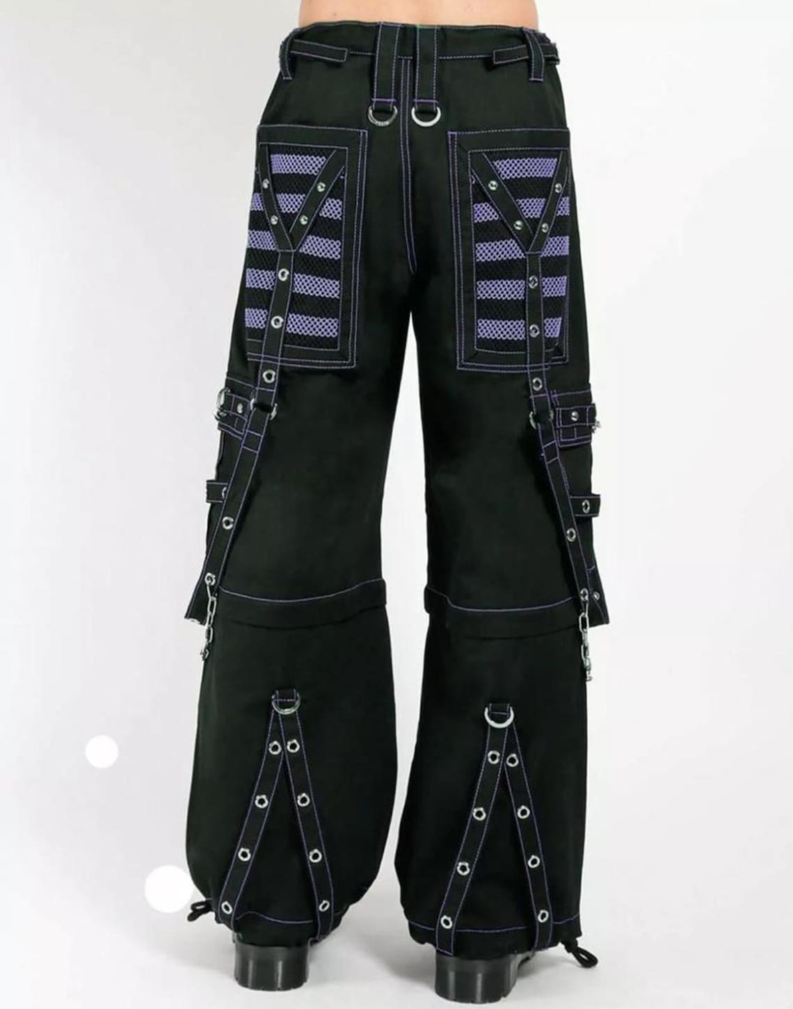 Electro Bondage Rave Men Gothic Cyber Chain Goth Jeans Punk Rock Pant Trouser & Short