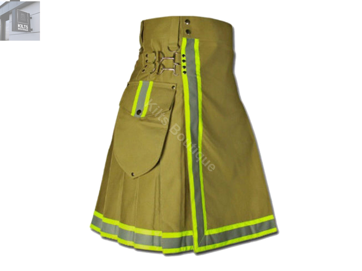 Utility Fireman Kilt Handmade Tactical Firefighter Skirt Kilt