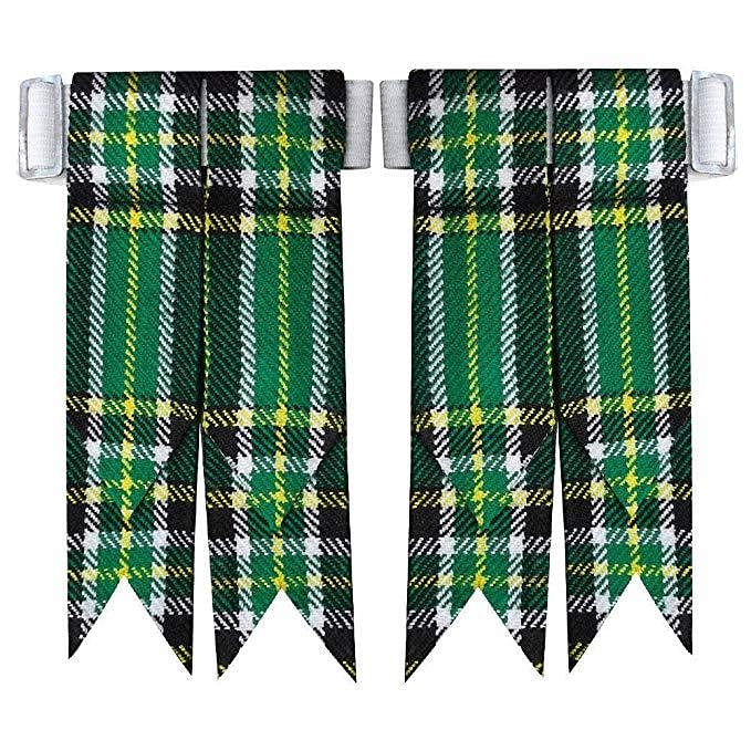 Irish Tartan Scottish Kilt Hose Sock Flashes Garter Pointed Highland Wear - #Kilts Boutique#