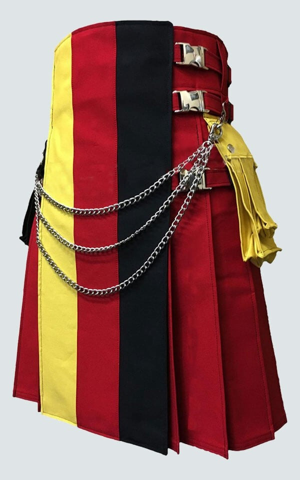 German Flag Utility Red Kilt Hiker Kilt