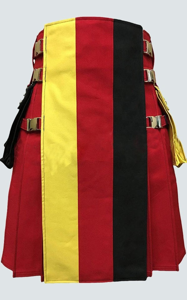 German Flag Utility Red Kilt Hiker Kilt