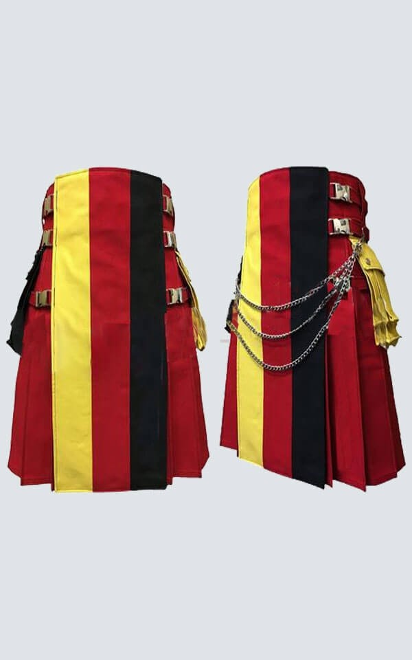 German Flag Utility Red Kilt Hiker Kilt