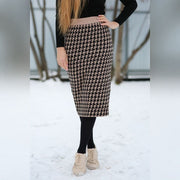 Knit Sweater Skirt Elastic Band High Waist Midi Pencil Skirt Bodycon Women Long Skirts Jupe Femme Faldas - #Kilts Boutique#