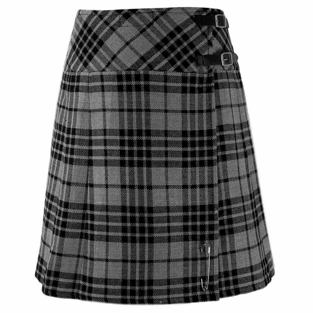 Ladies Billie Knee Length Tartan Kilt Skirt Special Black Friday Sale