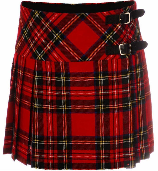 Ladies Billie Mini Tartan Kilt Skirt Royal Stewart - #Kilts Boutique#