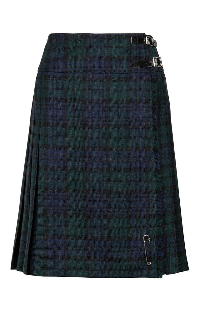 Ladies Knee Length Plaid Tartan Kilt Black Watch Made To Measure - #Kilts Boutique#