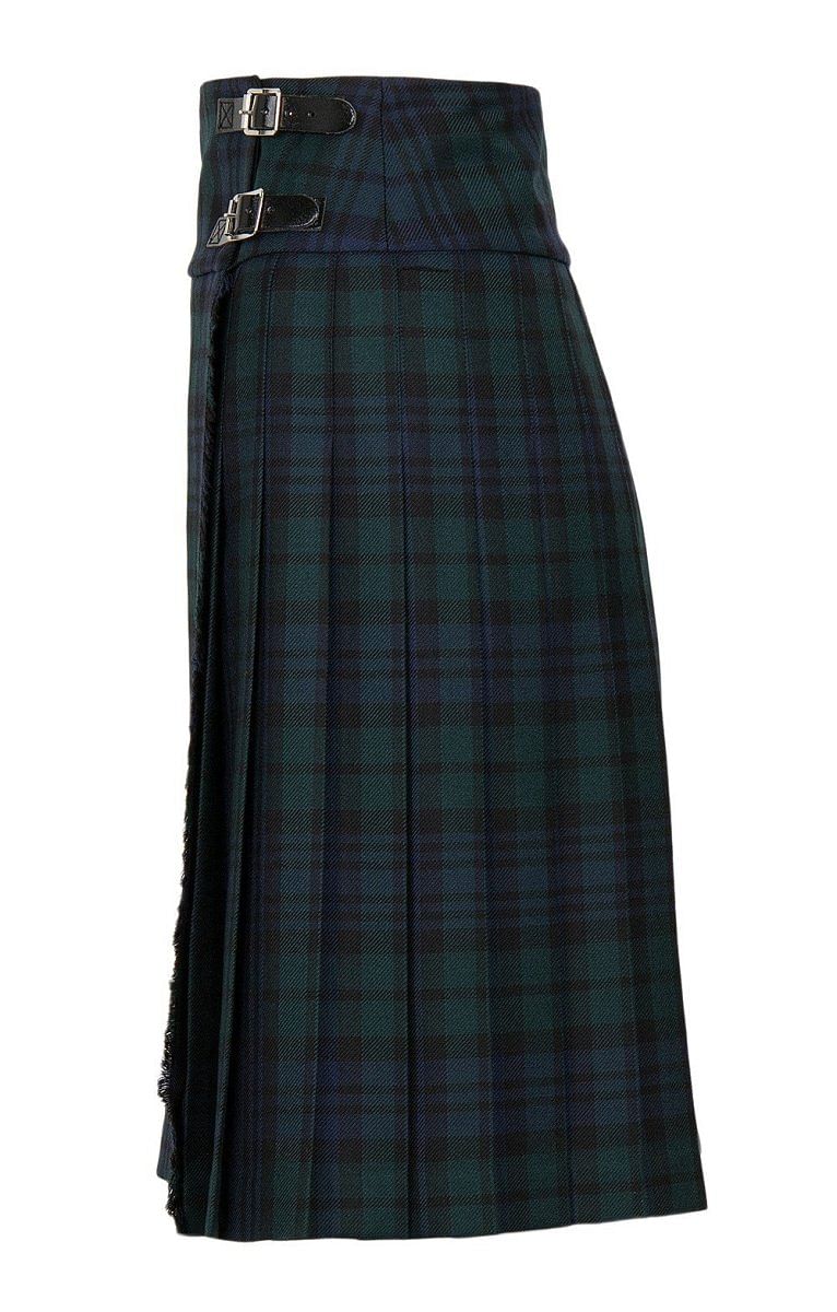 Ladies Knee Length Plaid Tartan Kilt Black Watch Made To Measure - #Kilts Boutique#