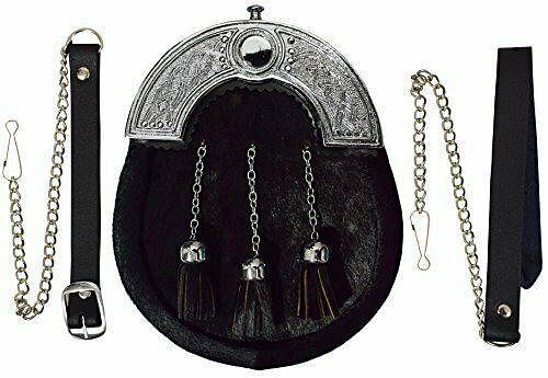 Mackenzie Scottish Men's Kilt Traditional With Sporran, Chain, Belt, Buckle - #Kilts Boutique#