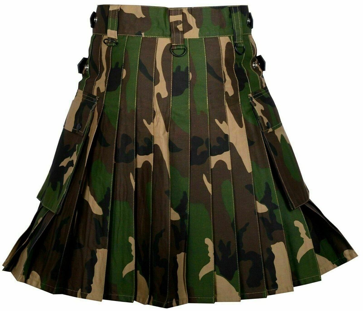 Men's Army Camo Utility Tactical Duty Kilt - #Kilts Boutique#