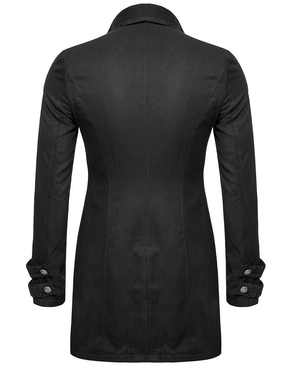 Mens Gothic Morning Jacket Tailcoat Black Steampunk Victorian - #Kilts Boutique#
