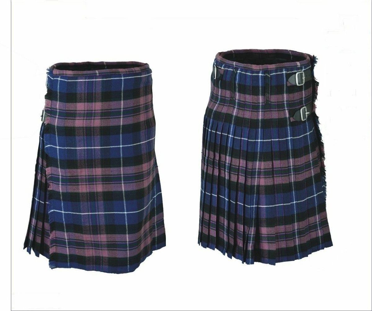 Men's Pride Of Scotland 5 Yard Highland Tartan Kilt 4 Pcs Set - #Kilts Boutique#